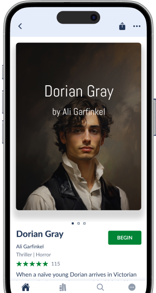 Dorian Gray open in the Evergreen reader