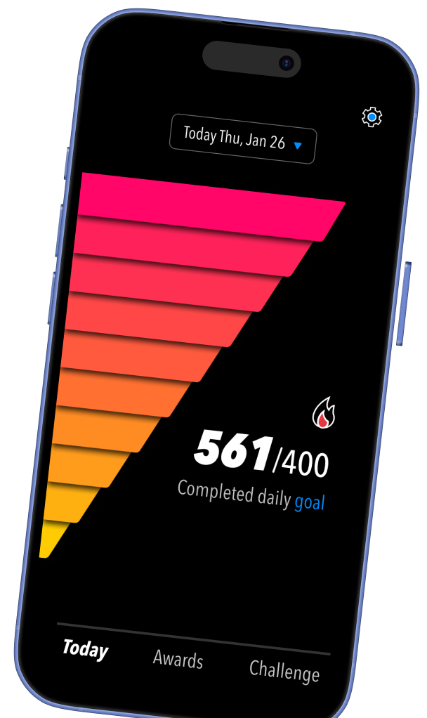 Screenshot of EveryStep app on iPhone